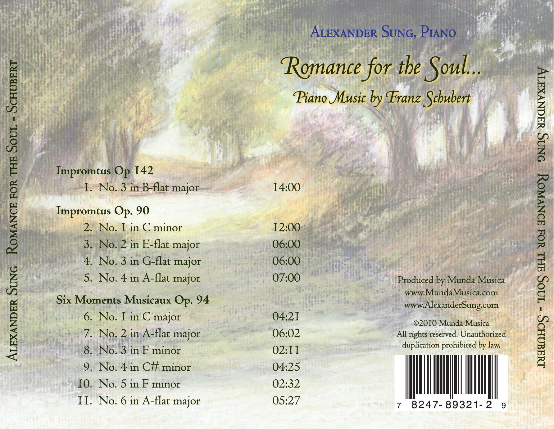 Romance of the Soul: Piano Music by Franz Schubert